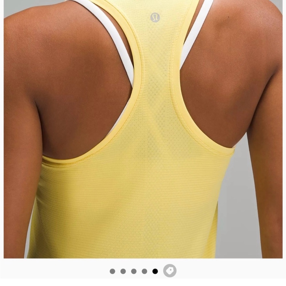 Yellow Swiftly Racerback Tank Top - Picture 2 of 3
